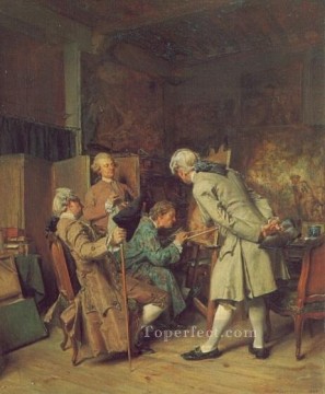 絵画の愛好家 古典主義者ジャン・ルイ・エルネスト・メソニエ Oil Paintings